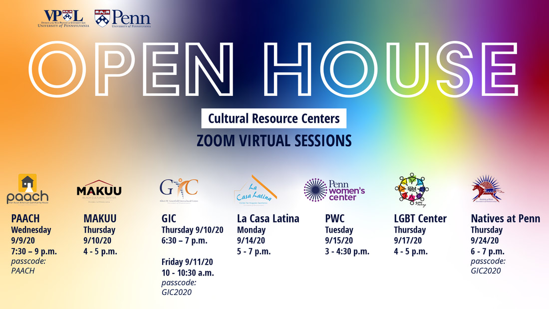 Cultural Resource Centers Open Houses GIC PENN